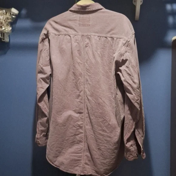 Vintage Levi Strauss Two Horse Brand Button Front Work Shirt Sz M - Picture 6 of 7